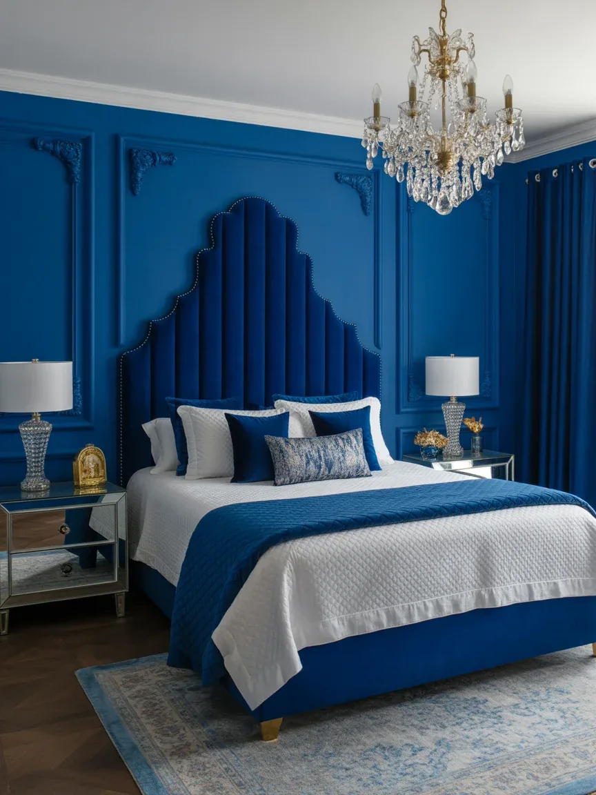 14. Blue Velvet Glam Bedroom 14. Blue Velvet Glam Bedroom