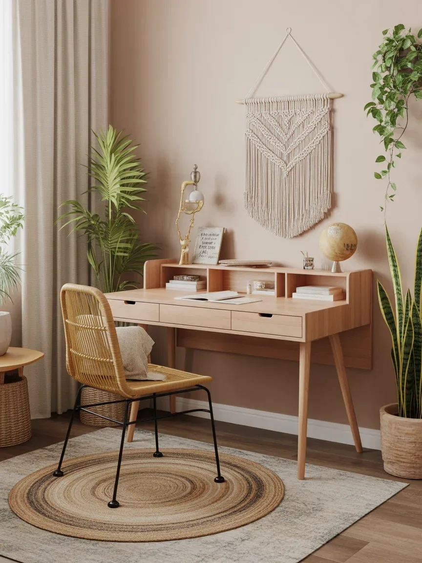 5. Boho Chill Study Corner 5. Boho Chill Study Corner