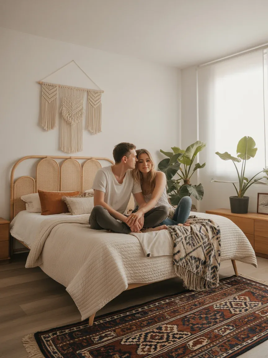 4. Boho Couple’s Retreat With Earthy Vibes 4. Boho Couple’s Retreat With Earthy Vibes