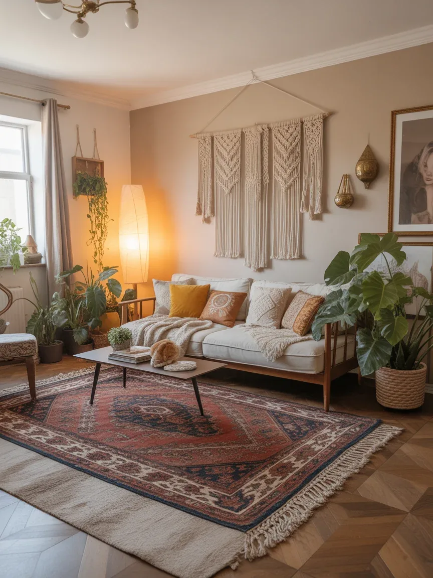 4. Boho Layered Living Room Escape 4. Boho Layered Living Room Escape