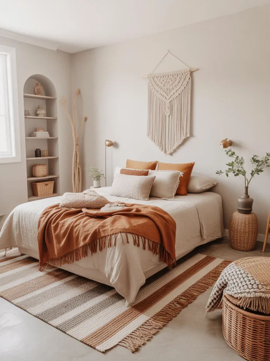 5. Boho Modern Mix With Warm Layers 5. Boho Modern Mix With Warm Layers