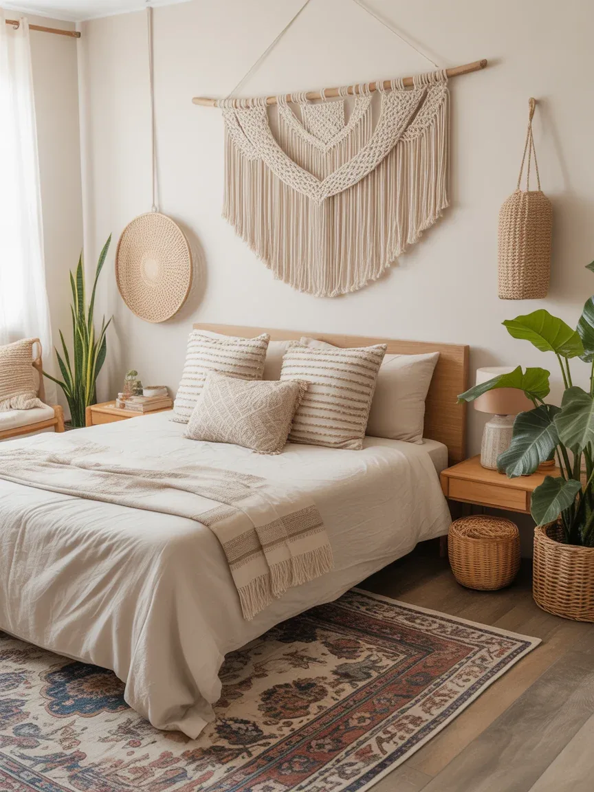 6. Boho Relaxed Retreat With Layered Textiles 6. Boho Relaxed Retreat With Layered Textiles