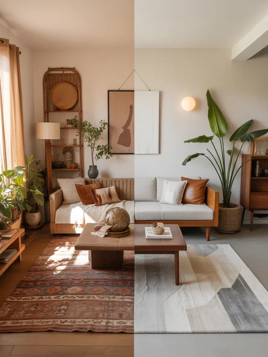 Boho vs Mid-Century Modern Living Room: Which Style Will Transform Your Space?