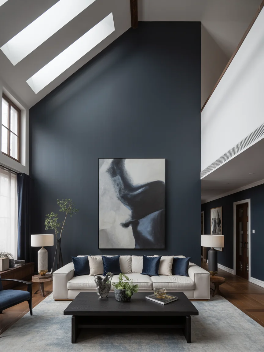 8. Bold Accent Wall That Commands Attention