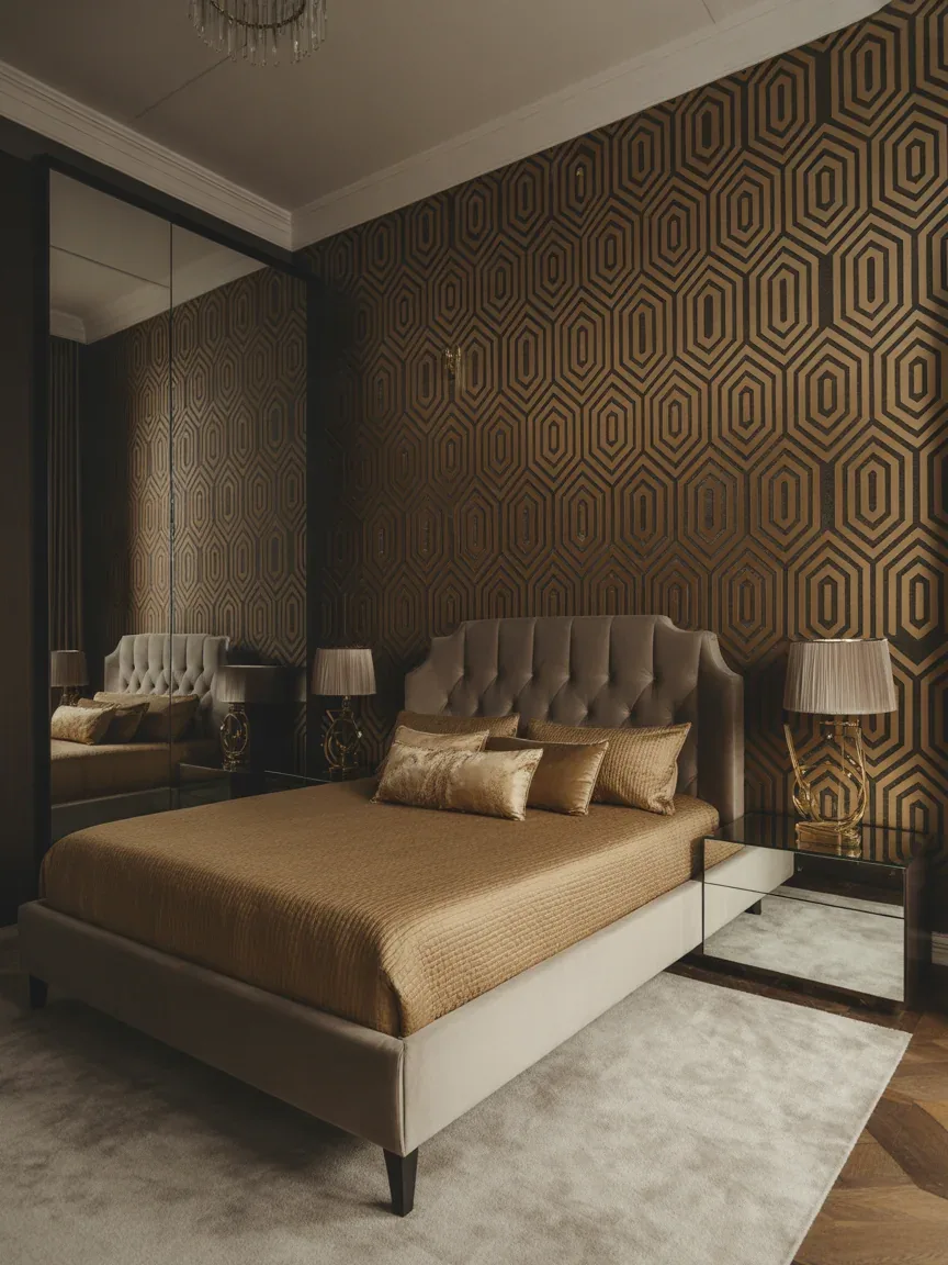 6. Bold Art Deco Glam With Metallic Accents 6. Bold Art Deco Glam With Metallic Accents