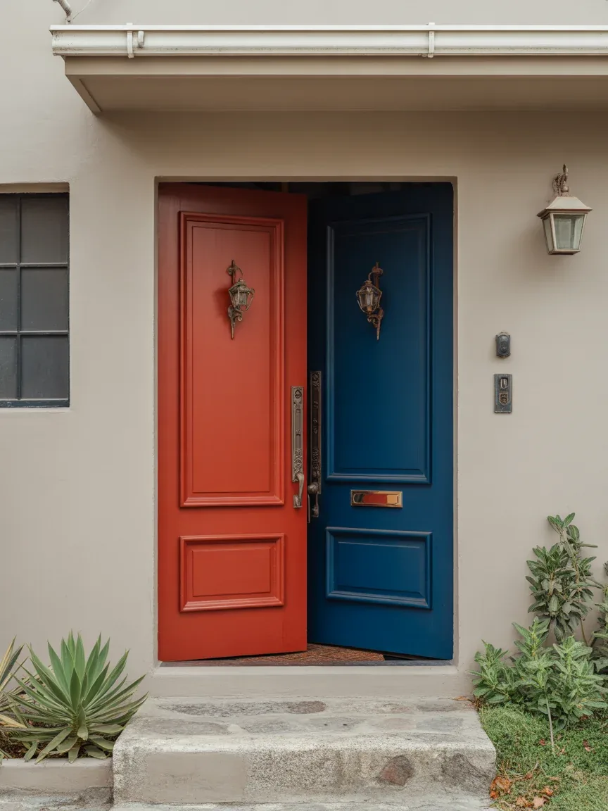 12. Bold Color Pop Door 12. Bold Color Pop Door
