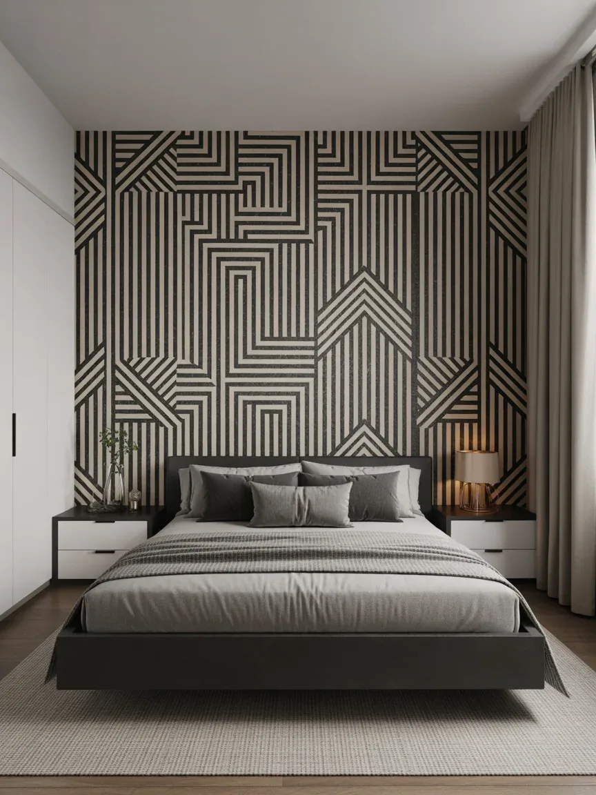 3. Bold Geometric Statement Wall 3. Bold Geometric Statement Wall