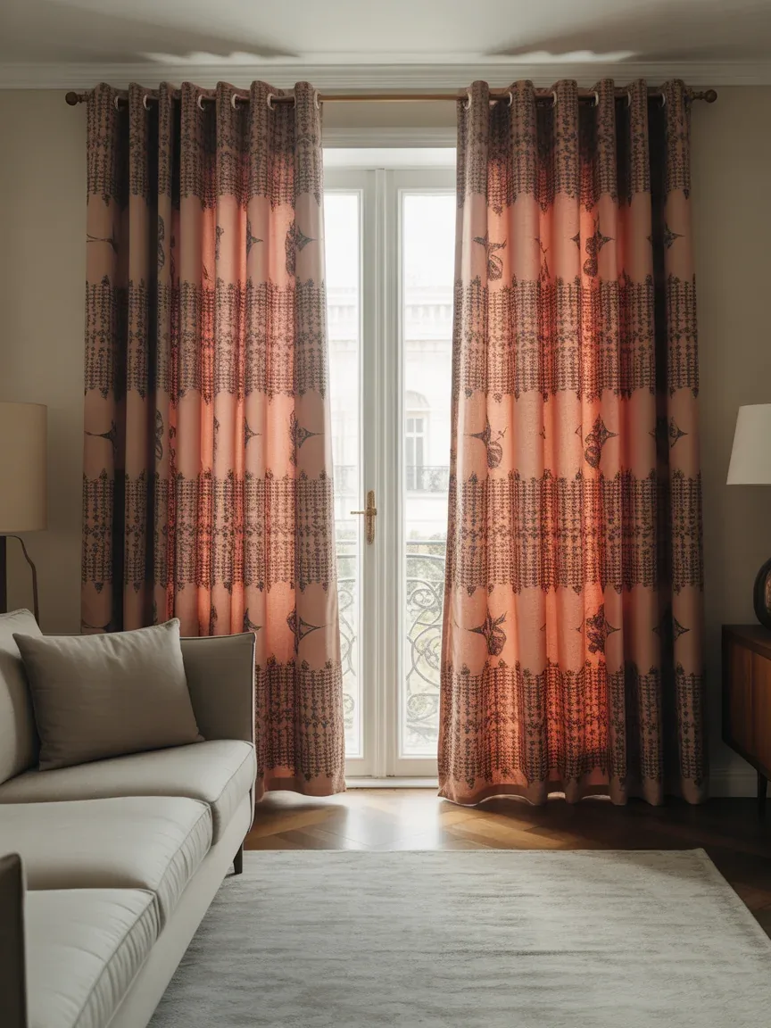 6. Bold Patterned Curtains As A Statement 6. Bold Patterned Curtains As A Statement