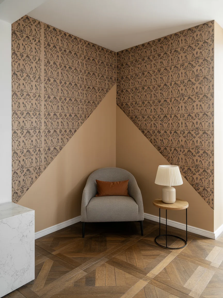 22. Bold Wallpaper Accent Corner