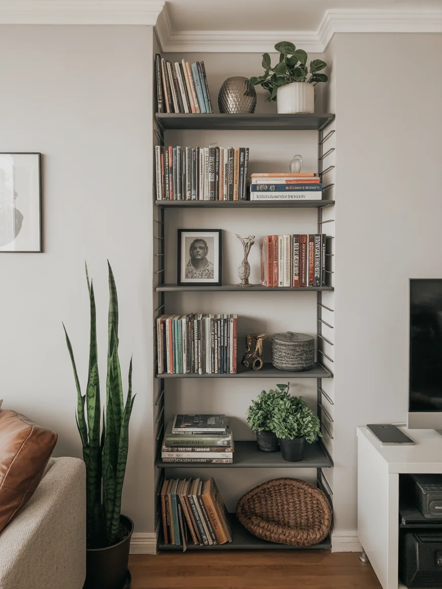 13. Bookshelf Tower Display