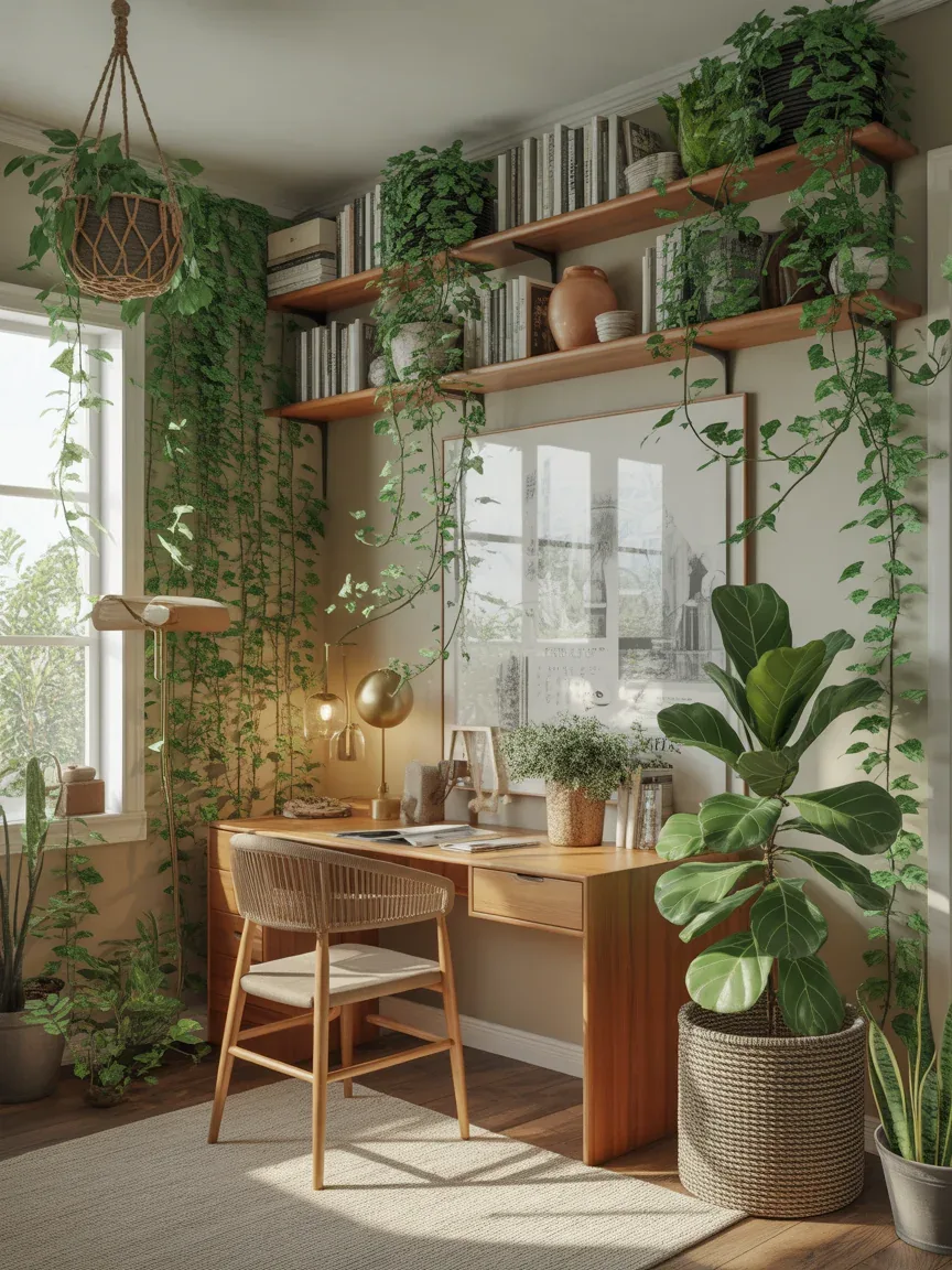 5. Botanical Boho Jungle Office 5. Botanical Boho Jungle Office