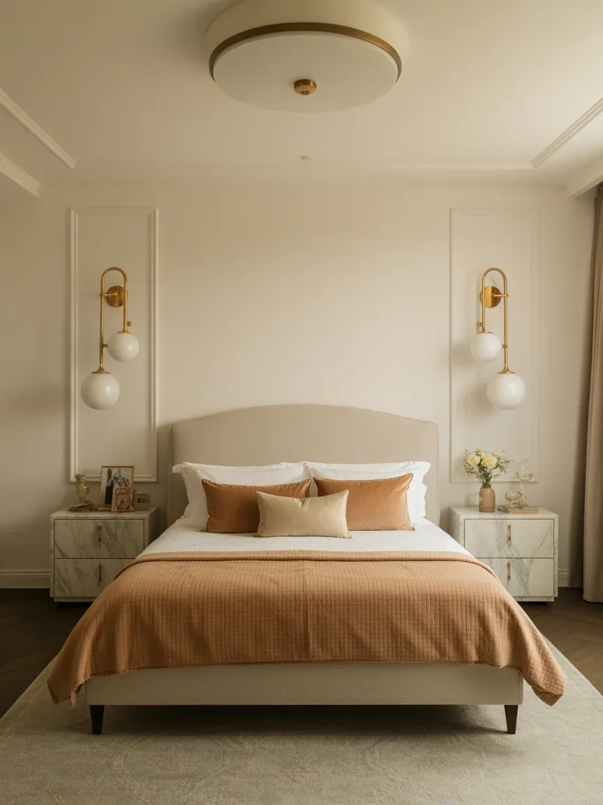 5. Brass and Marble Boutique Bedroom 5. Brass and Marble Boutique Bedroom