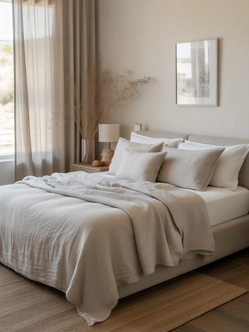 22. Breezy Linen-Layered Bedroom 22. Breezy Linen-Layered Bedroom