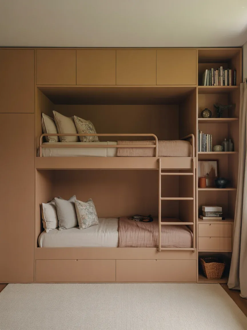 Built-In Bunk Beds: Custom, Clean, and Crazy Efficient Built-In Bunk Beds: Custom, Clean, and Crazy Efficient