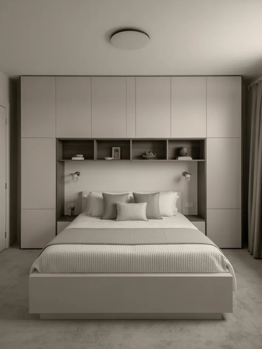 6. Built-In Wall Bed With Surround Storage 6. Built-In Wall Bed With Surround Storage