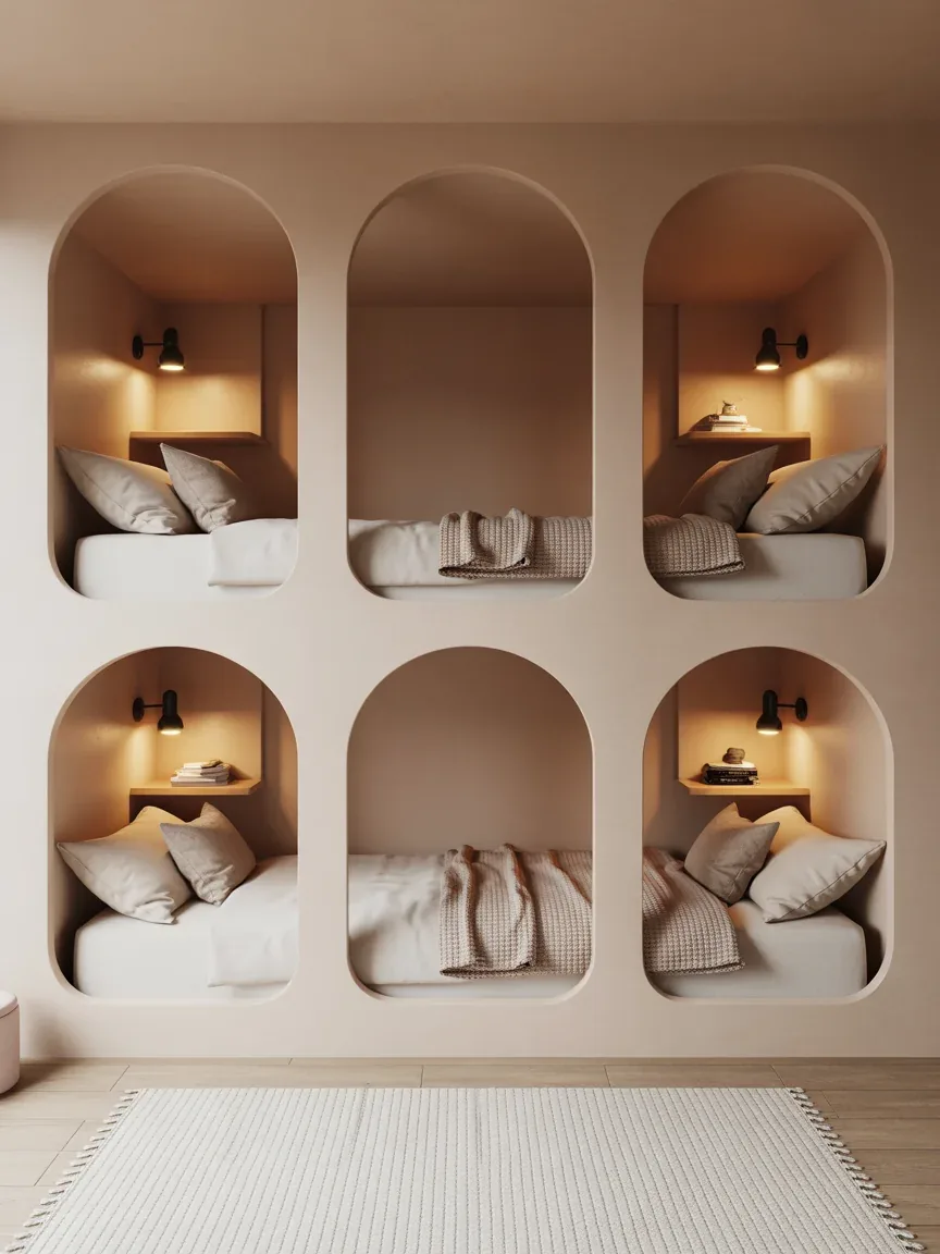 10. Built-In Wall Niche Bunks 10. Built-In Wall Niche Bunks