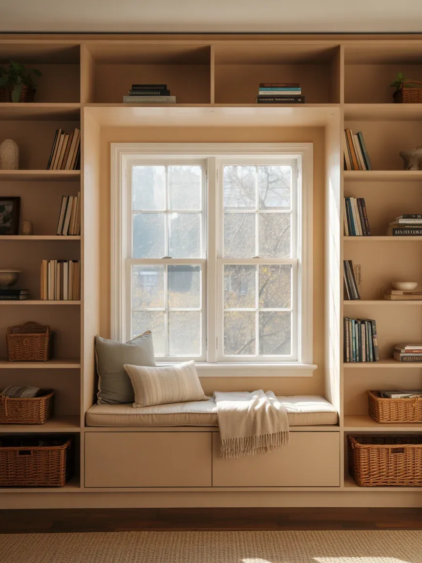 3. Built-In Window Nook Shelving 3. Built-In Window Nook Shelving