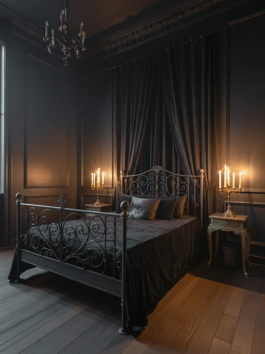 2. Candlelit Gothic Bedroom Retreat 2. Candlelit Gothic Bedroom Retreat
