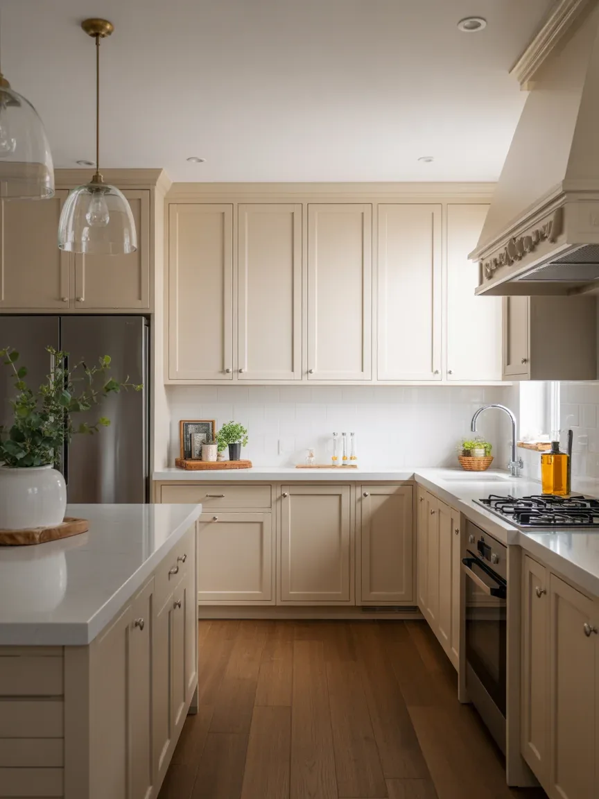 2. Classic Beige and White Transitional Kitchen 2. Classic Beige and White Transitional Kitchen