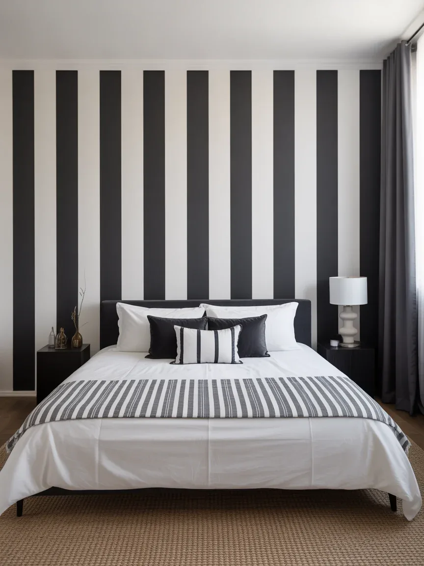 4. Classic Black and White Stripes 4. Classic Black and White Stripes