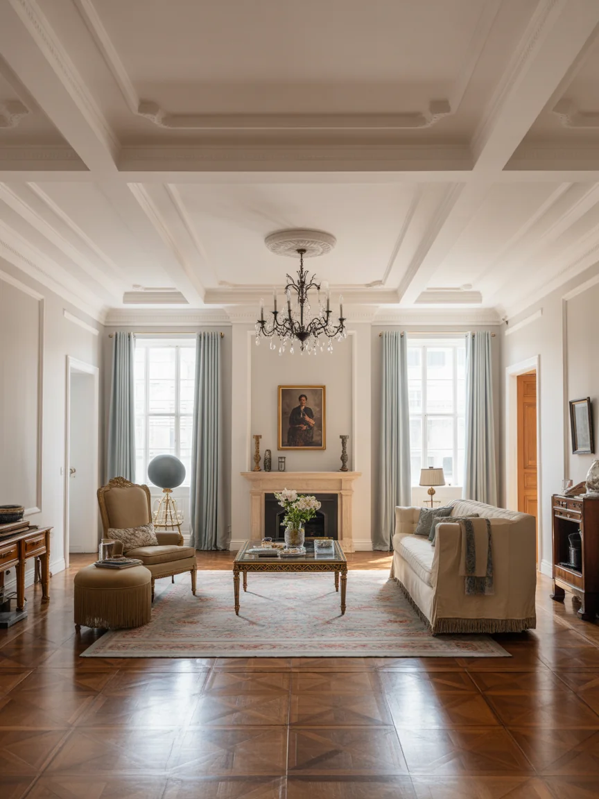 11. Classic Elegance With Crown Molding
