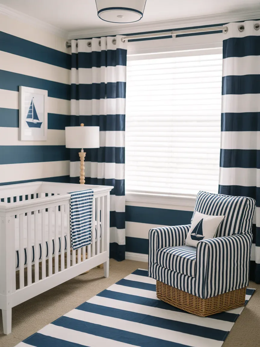 10. Classic Navy And White Nautical Room 10. Classic Navy And White Nautical Room
