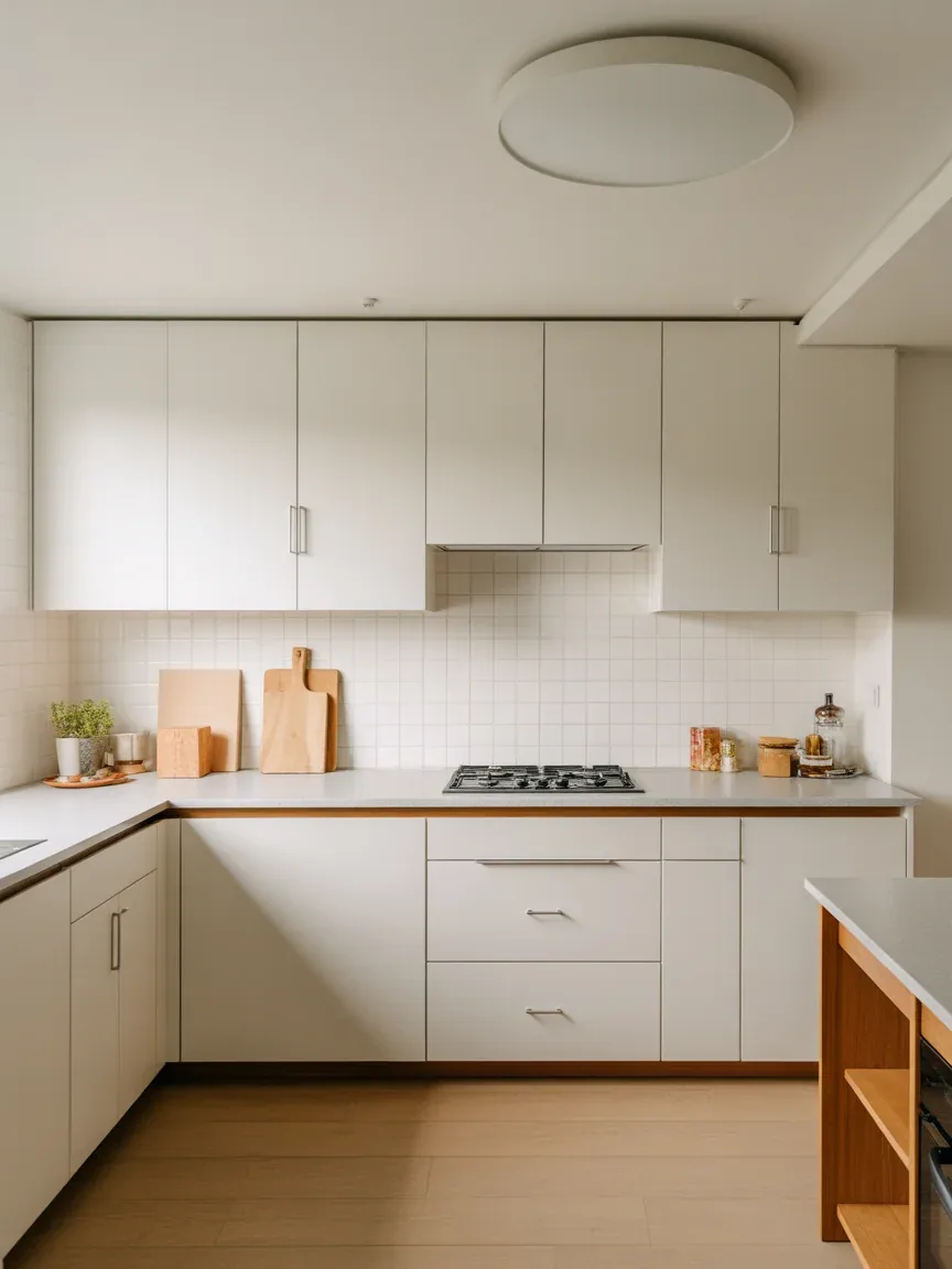 5. Classic White With Mid-Century Lines 5. Classic White With Mid-Century Lines