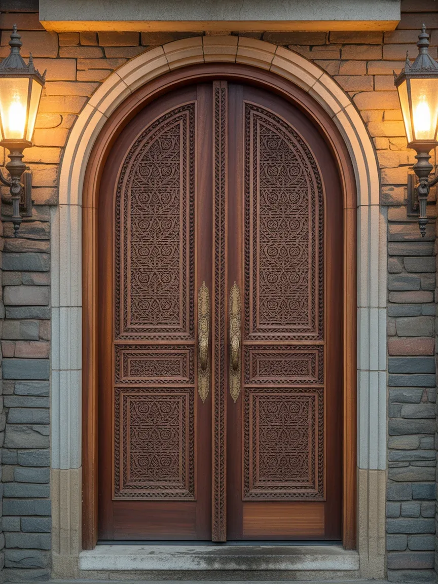 1. Classic Wooden Carved Grandeur 1. Classic Wooden Carved Grandeur