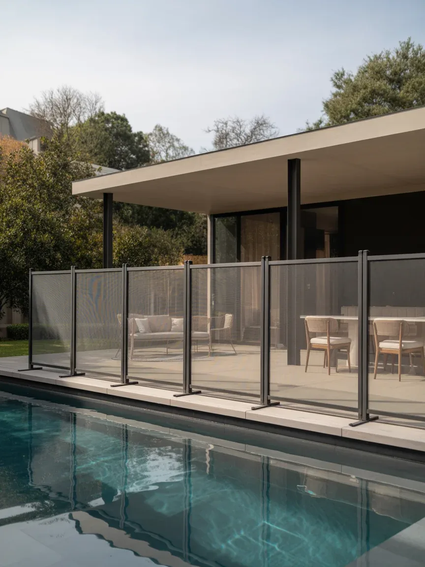 4. Clear Panel Hybrid Fence 4. Clear Panel Hybrid Fence