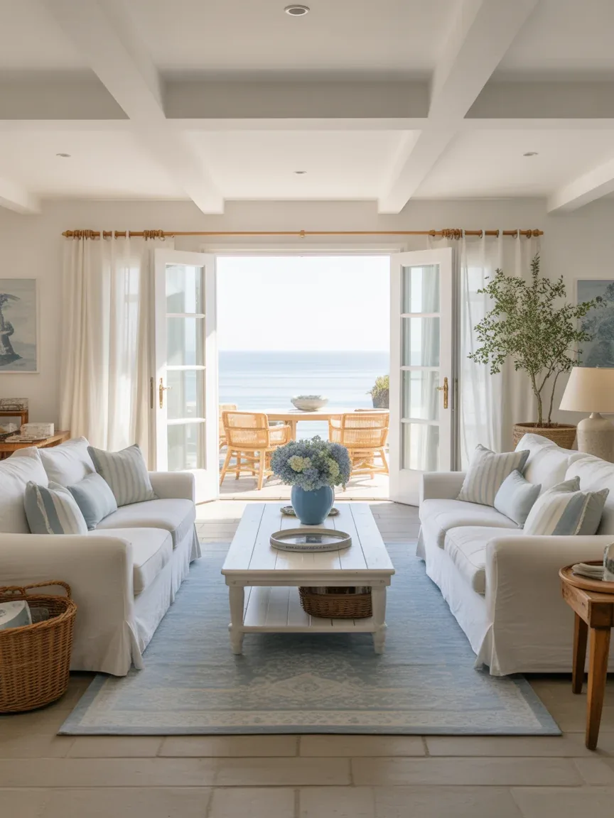 16. Coastal Airy Living Room 16. Coastal Airy Living Room