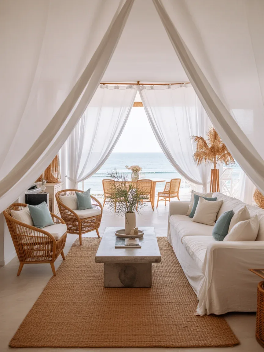 7. Coastal Boho With Breezy Blues