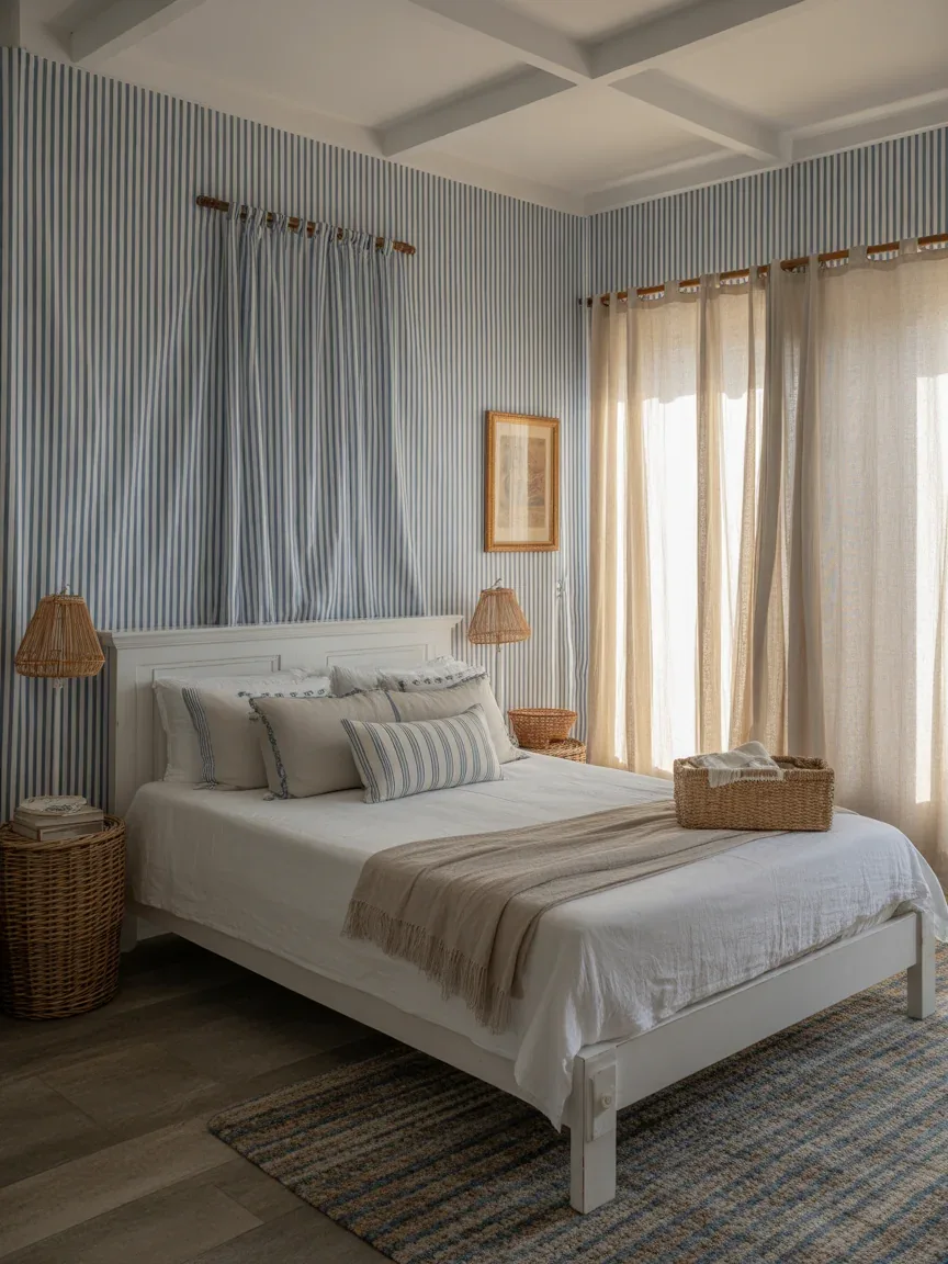 5. Coastal Calm With Breezy Blue Stripes 5. Coastal Calm With Breezy Blue Stripes