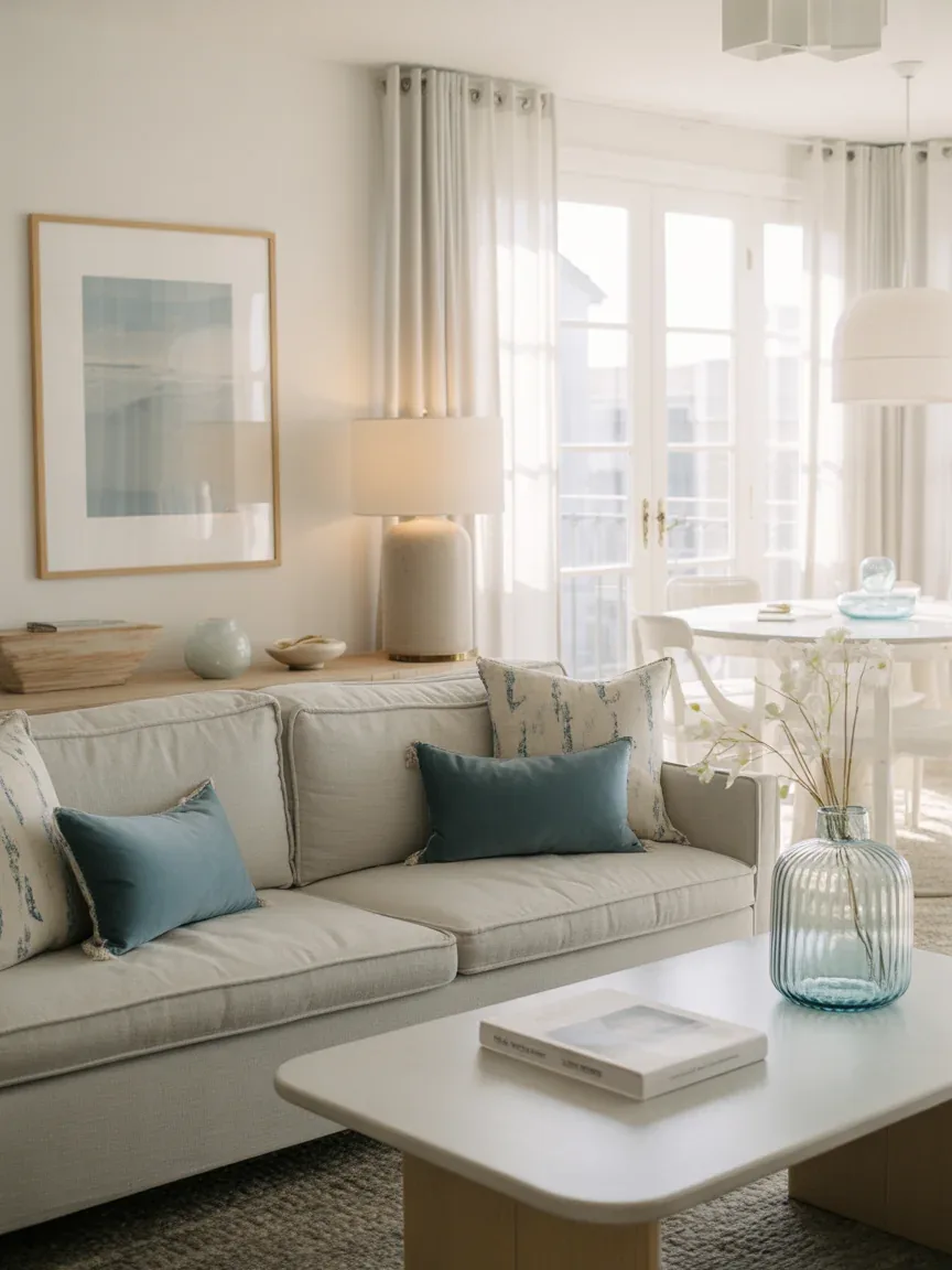 14. Coastal Glam Living Space 14. Coastal Glam Living Space