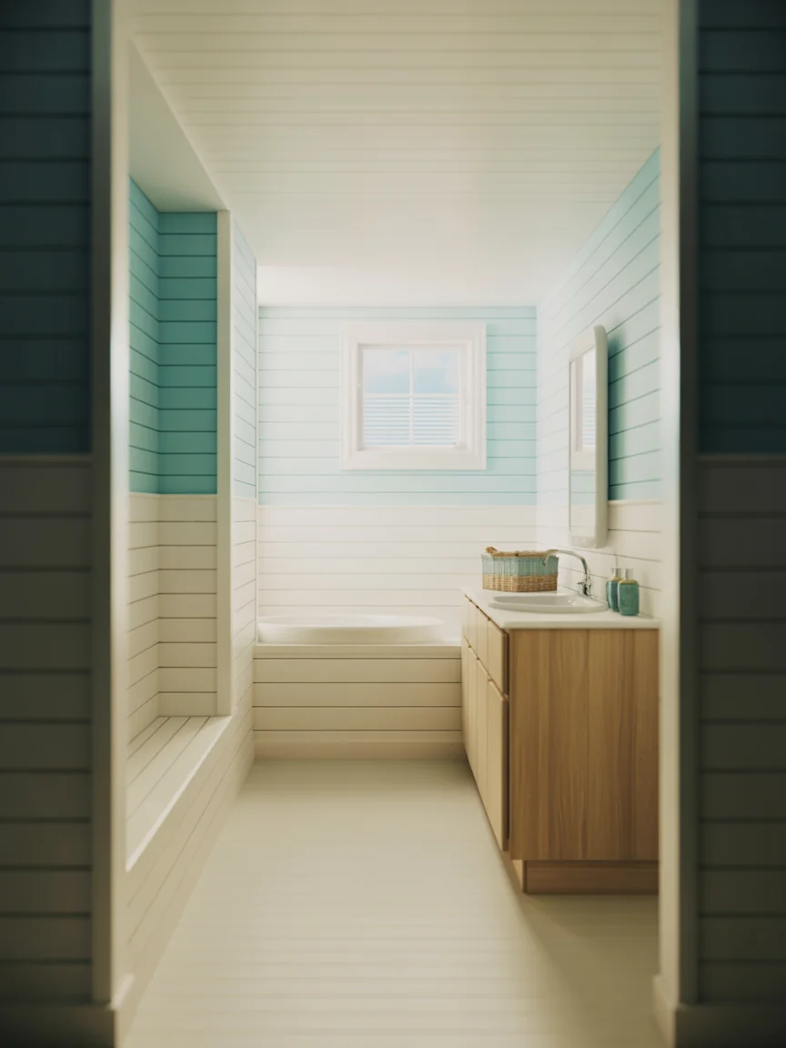 9. Coastal-Inspired Bright Escape