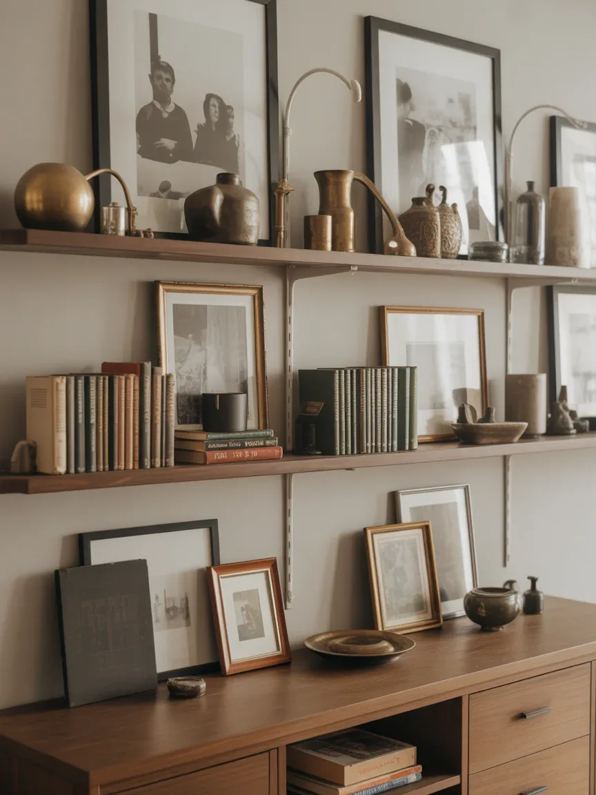 13. Collected Vintage Eclectic Shelves 13. Collected Vintage Eclectic Shelves