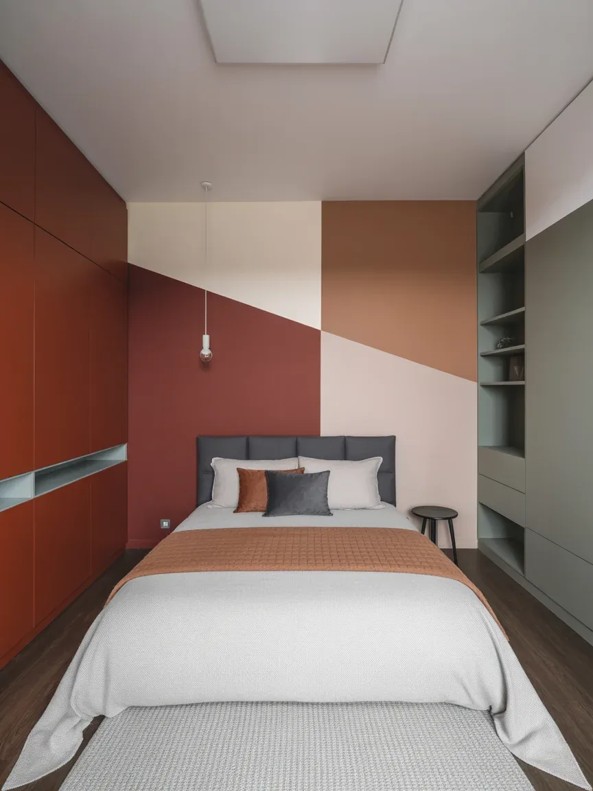 19. Color-Blocked Modern Room 19. Color-Blocked Modern Room