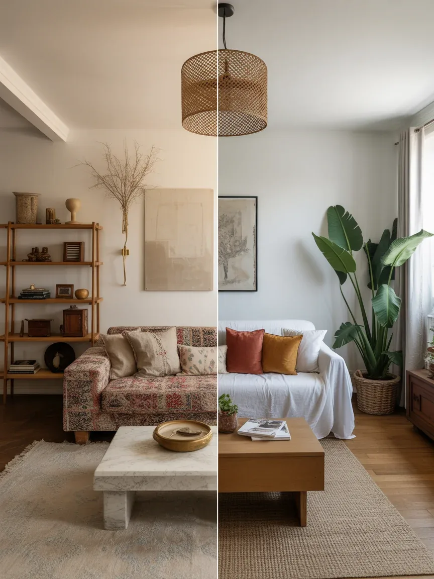 Boho vs Organic Modern Living Room: The Ultimate Style Showdown for ...