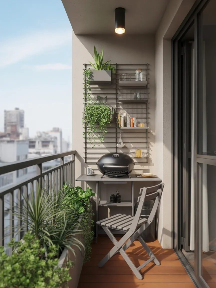 18. Compact Balcony Kitchen 18. Compact Balcony Kitchen