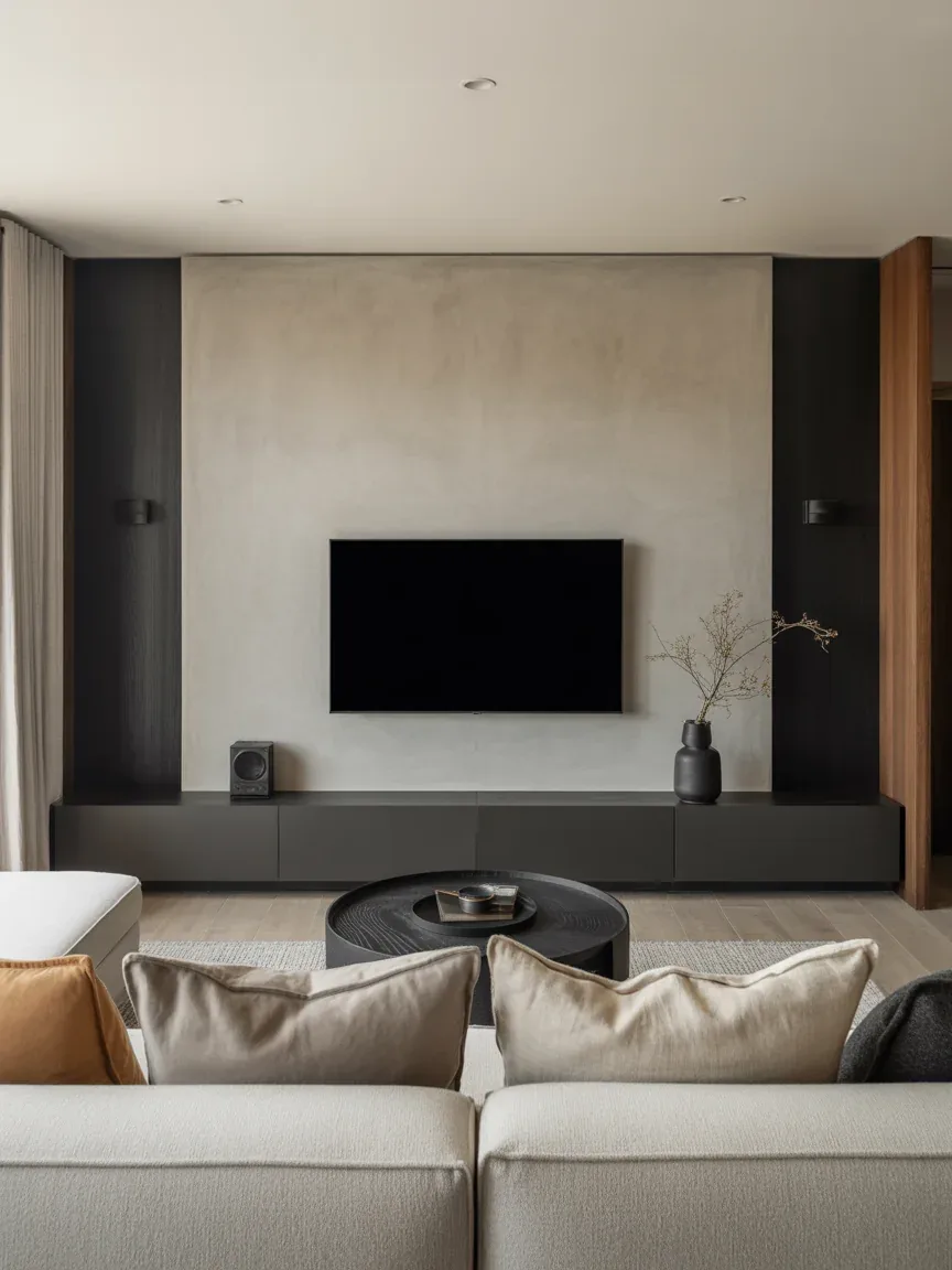 12. Concrete Finish Contemporary Wall 12. Concrete Finish Contemporary Wall