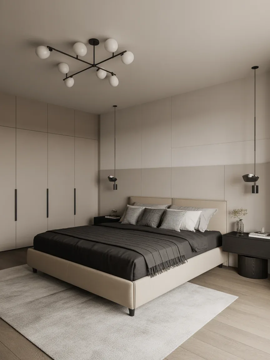 10. Contemporary Beige With Black Accents 10. Contemporary Beige With Black Accents