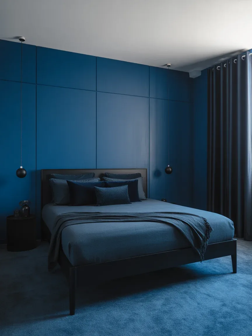 16. Contemporary Blue With Black Accents 16. Contemporary Blue With Black Accents