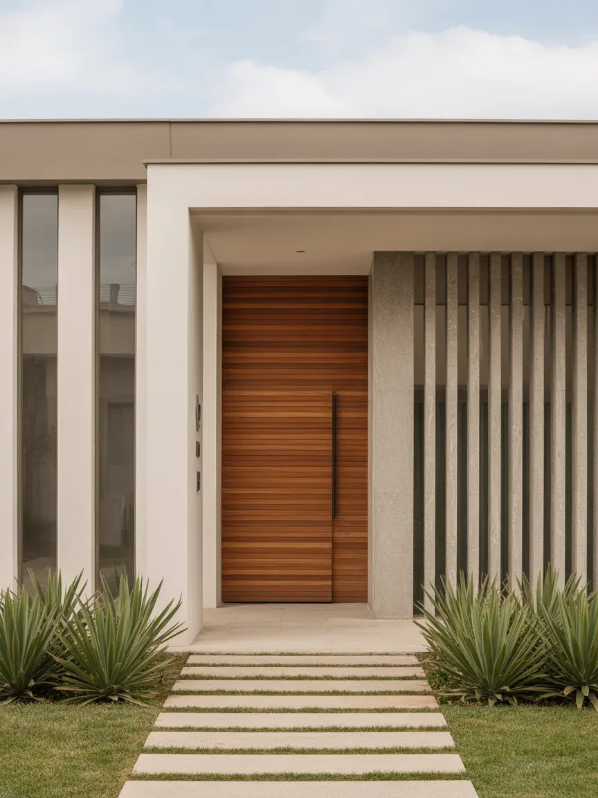 10. Contemporary Door With Horizontal Slats 10. Contemporary Door With Horizontal Slats