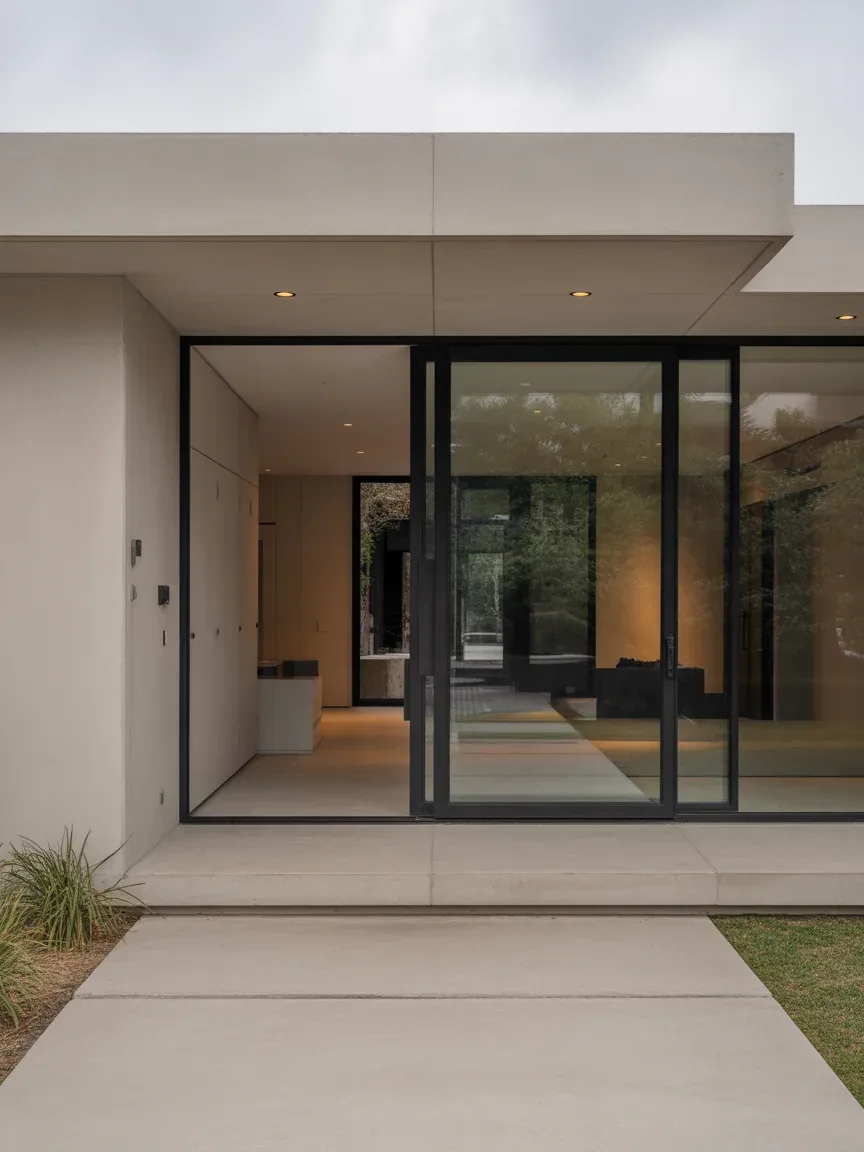 4. Contemporary Glass Pivot Double Doors 4. Contemporary Glass Pivot Double Doors