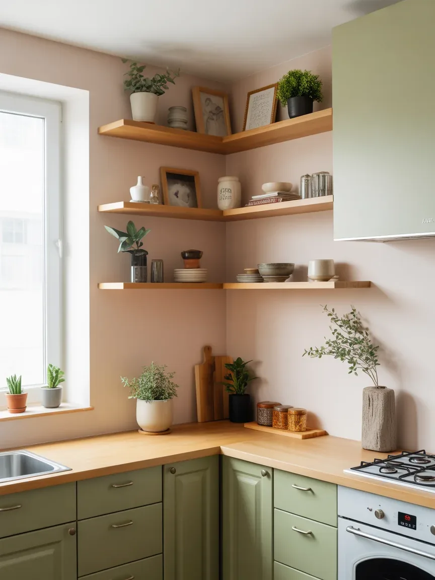17. Corner Floating Shelves That Maximize Every Inch 17. Corner Floating Shelves That Maximize Every Inch
