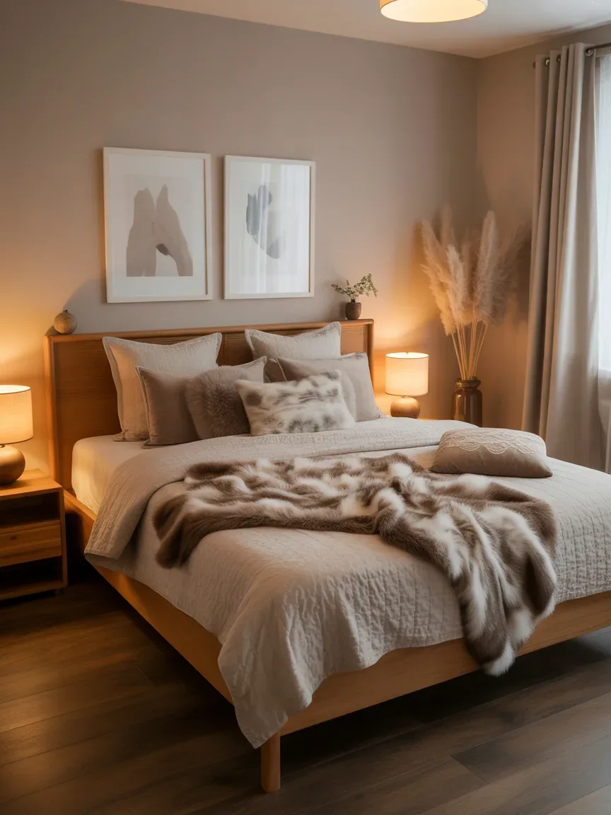 11. Cozy Beige Cabin Retreat 11. Cozy Beige Cabin Retreat