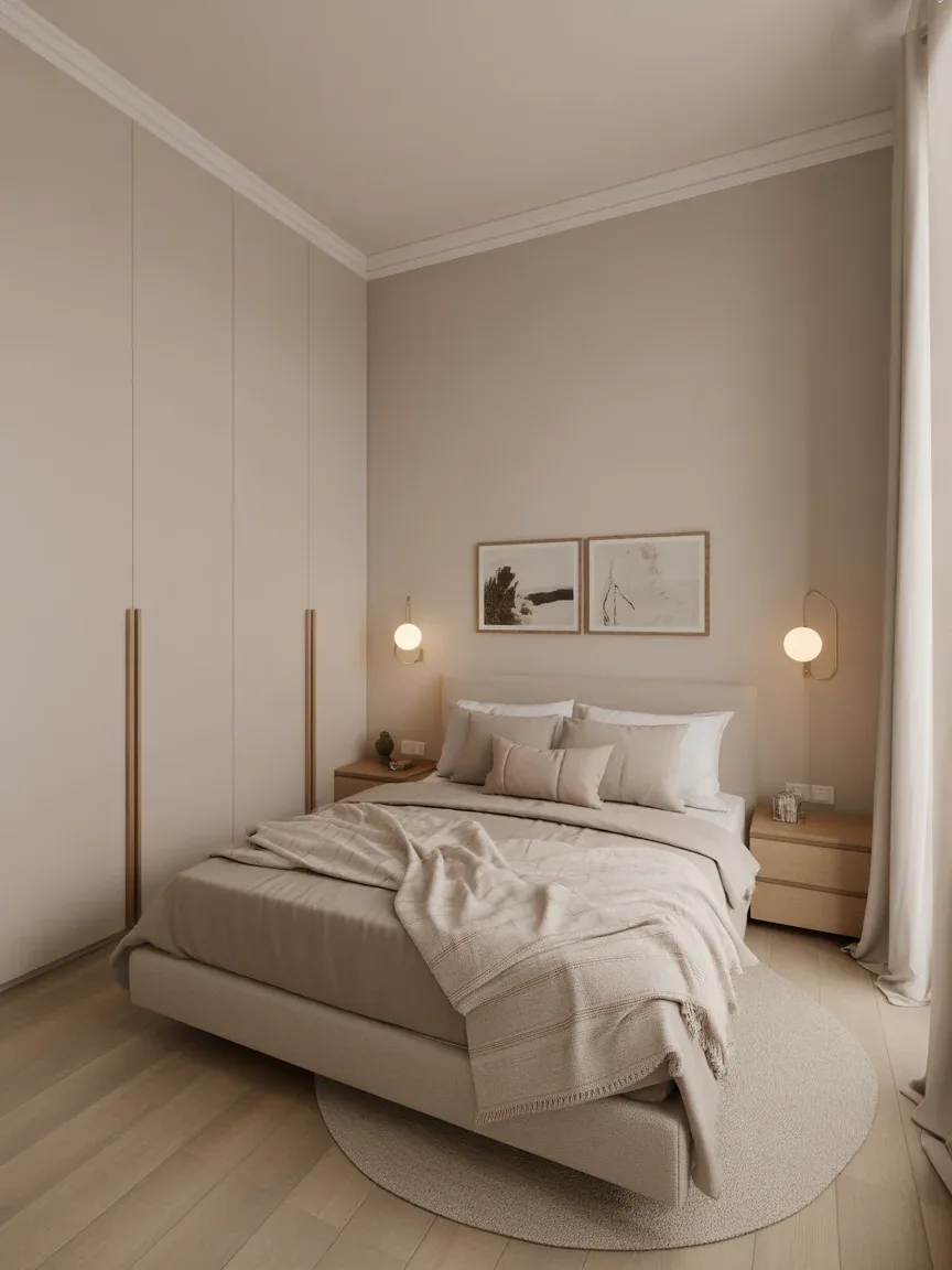 19. Cozy Corner Bed Layout For Extra Space 19. Cozy Corner Bed Layout For Extra Space