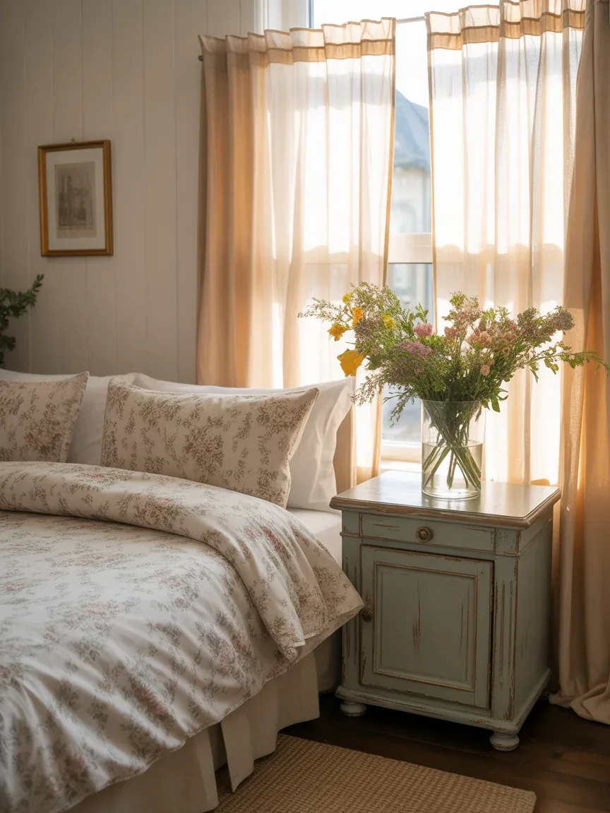 2. Cozy Cottage Charm With Floral Touches 2. Cozy Cottage Charm With Floral Touches