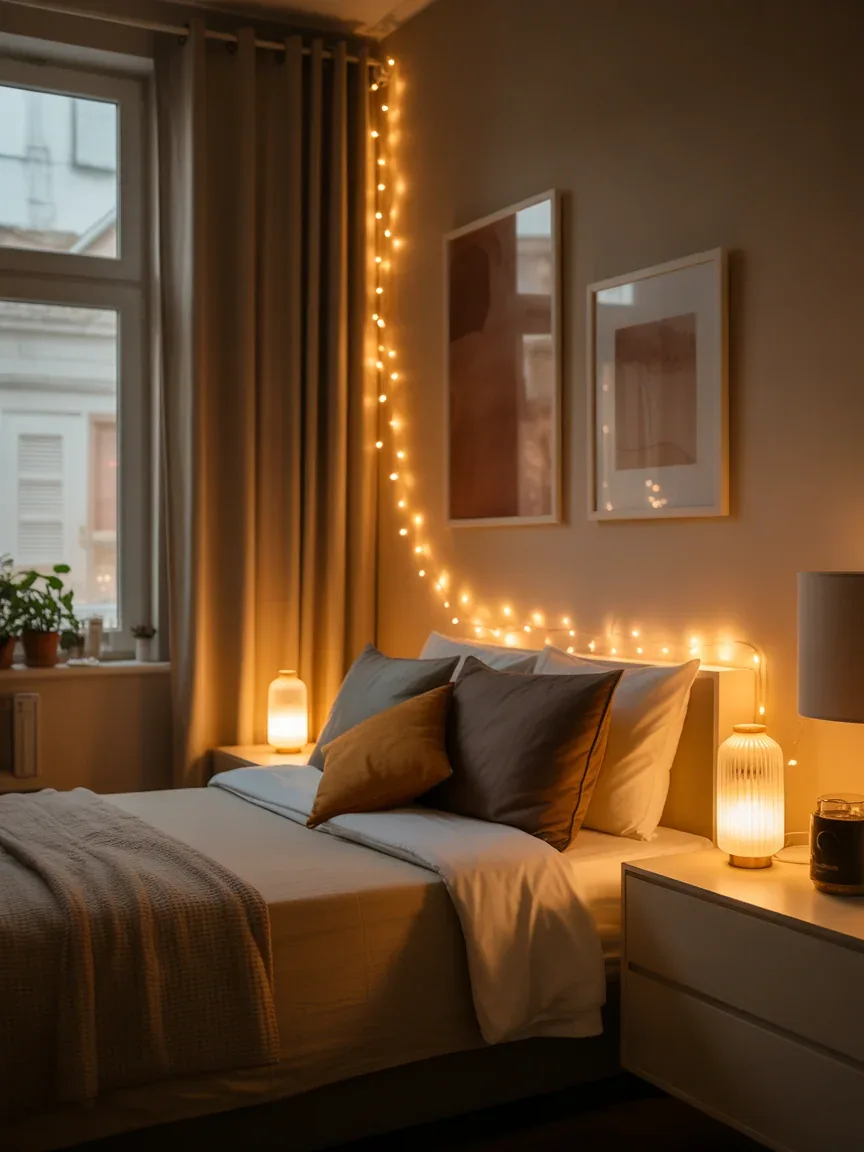 20. Cozy Layered Lighting Setup 20. Cozy Layered Lighting Setup