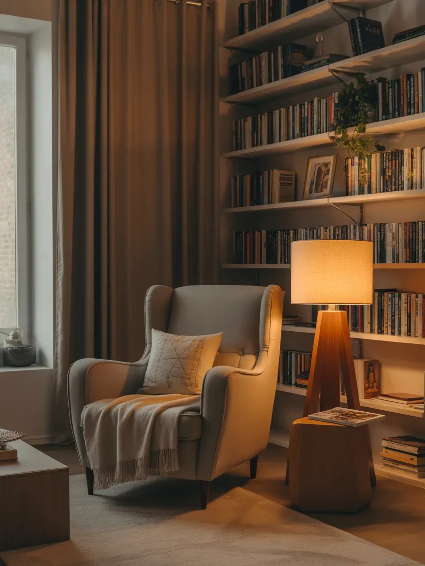 24. Cozy Reading Nook Living Room 24. Cozy Reading Nook Living Room