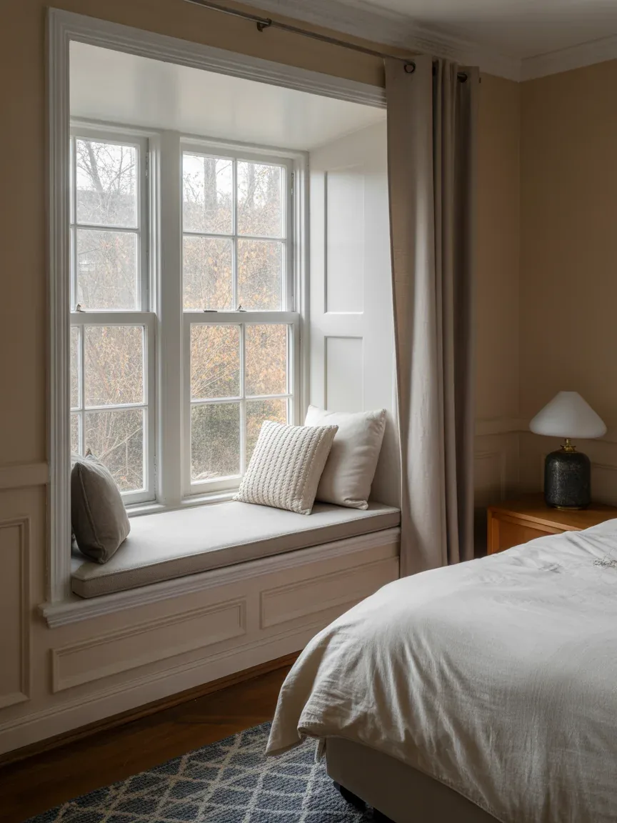 25. Cozy Window Nook Bedroom 25. Cozy Window Nook Bedroom